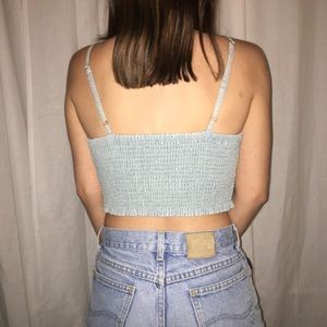 SOLD Denim crop top